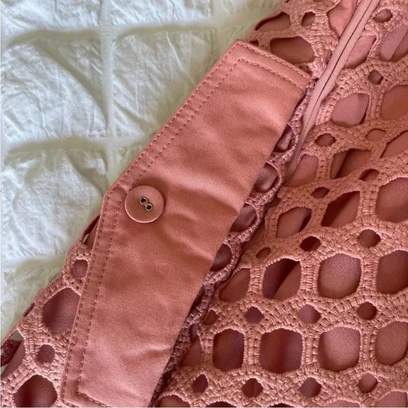 Self portrait asymmetric pink frill flutter ruffle mini dress - Picture 15 of 16